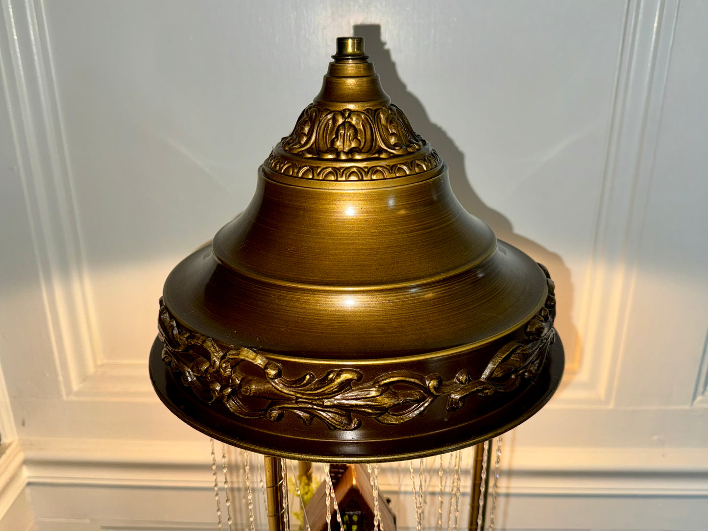 30" Grist Mill Water Wheel Table Top Oil Rain Lamp - RESTORED - Creators - VIDEO