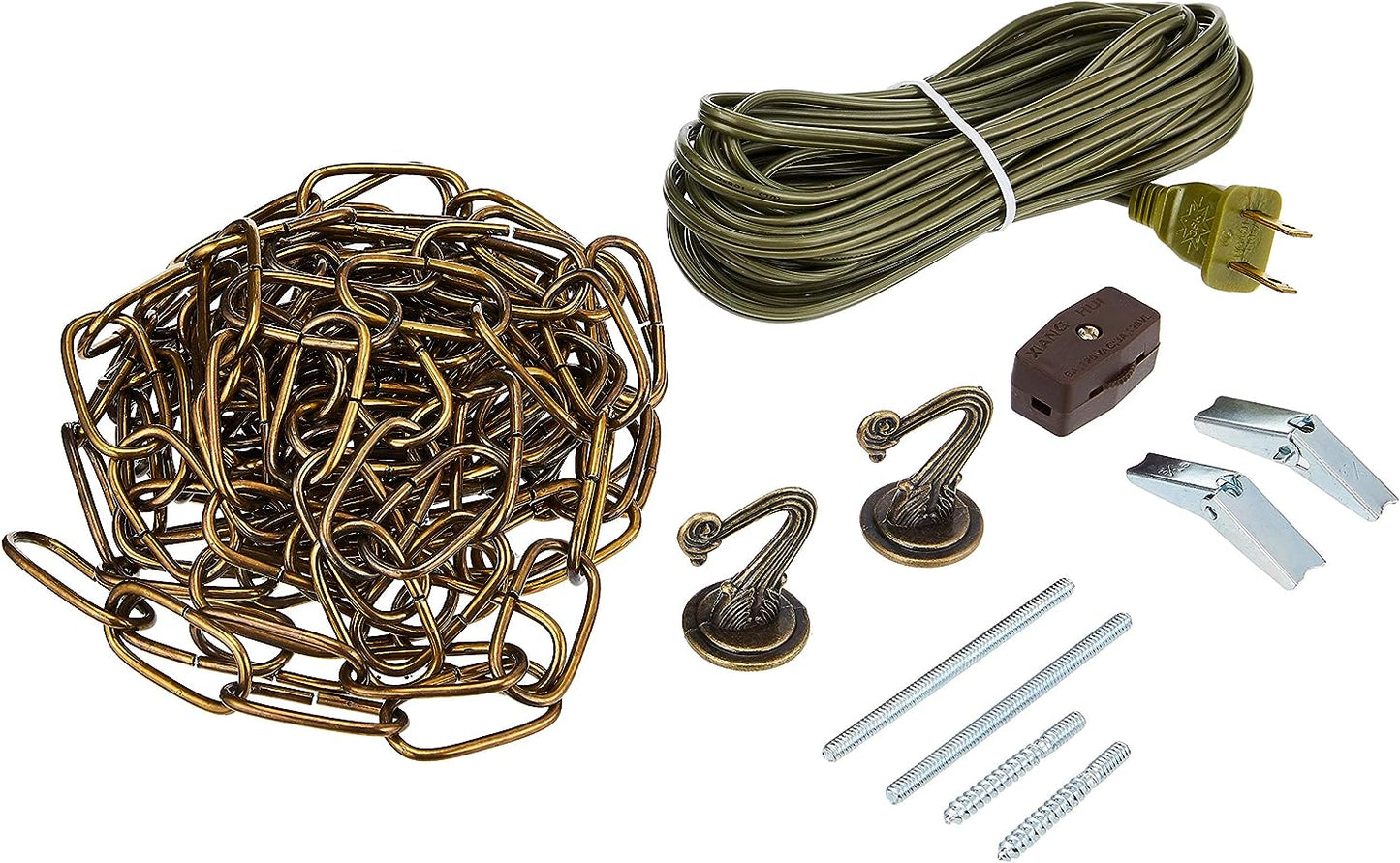 Hanging Swag Power Cable Replacement Kit - Antique Brass