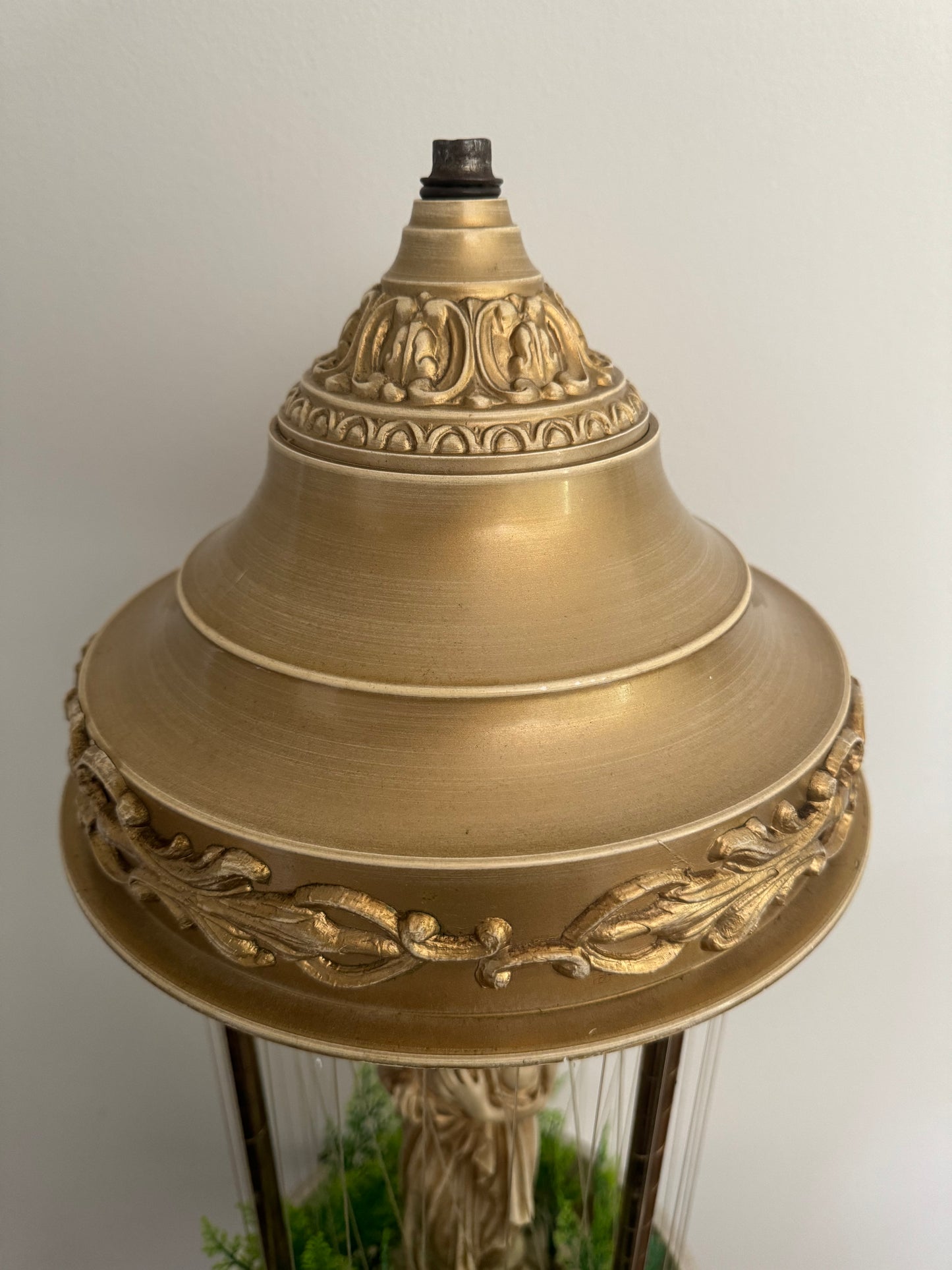 Double Row Nude Goddess Table Top Oil Rain Lamp - Restored Vintage Oil Rain Lamps - Creators Inc - 30" Table Top